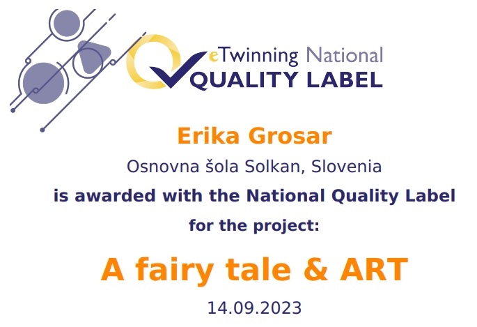 Nagrada za eTwinning projekt