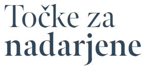 POSTALI SMO EVROPSKA TOČKA ZA NADARJENE