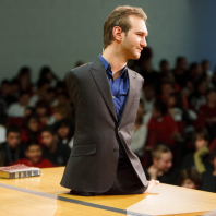Trent Nelson  |  The Salt Lake Tribune
Motivational speaker Nick Vujicic speaks to students at Bryant Middle School and beyond about the dangers of bullying. The assembly was simulcast and streamed to some schools across Utah Thursday March 7, 2013 in Salt Lake City